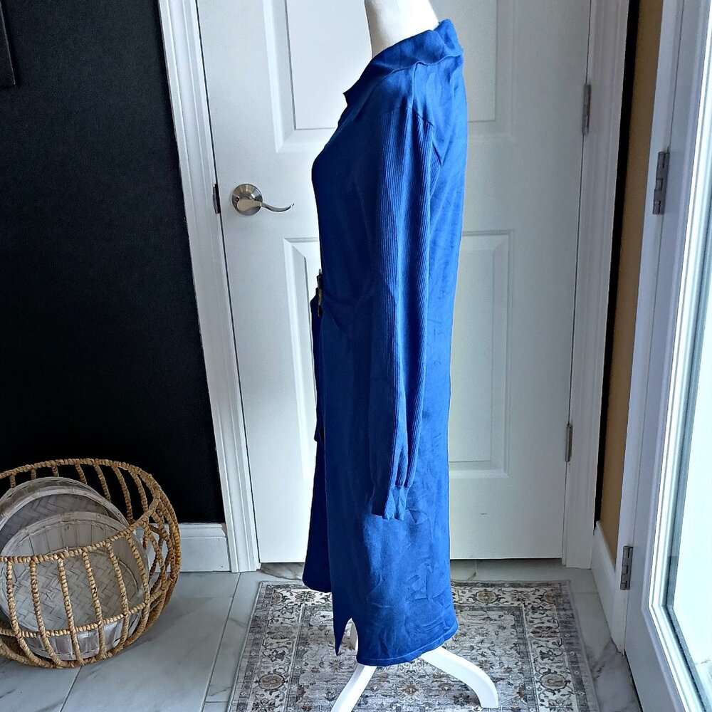 NWOT NINA LEONARD JOHNNY COLLAR SWEATER DRESS - Picture 4 of 5